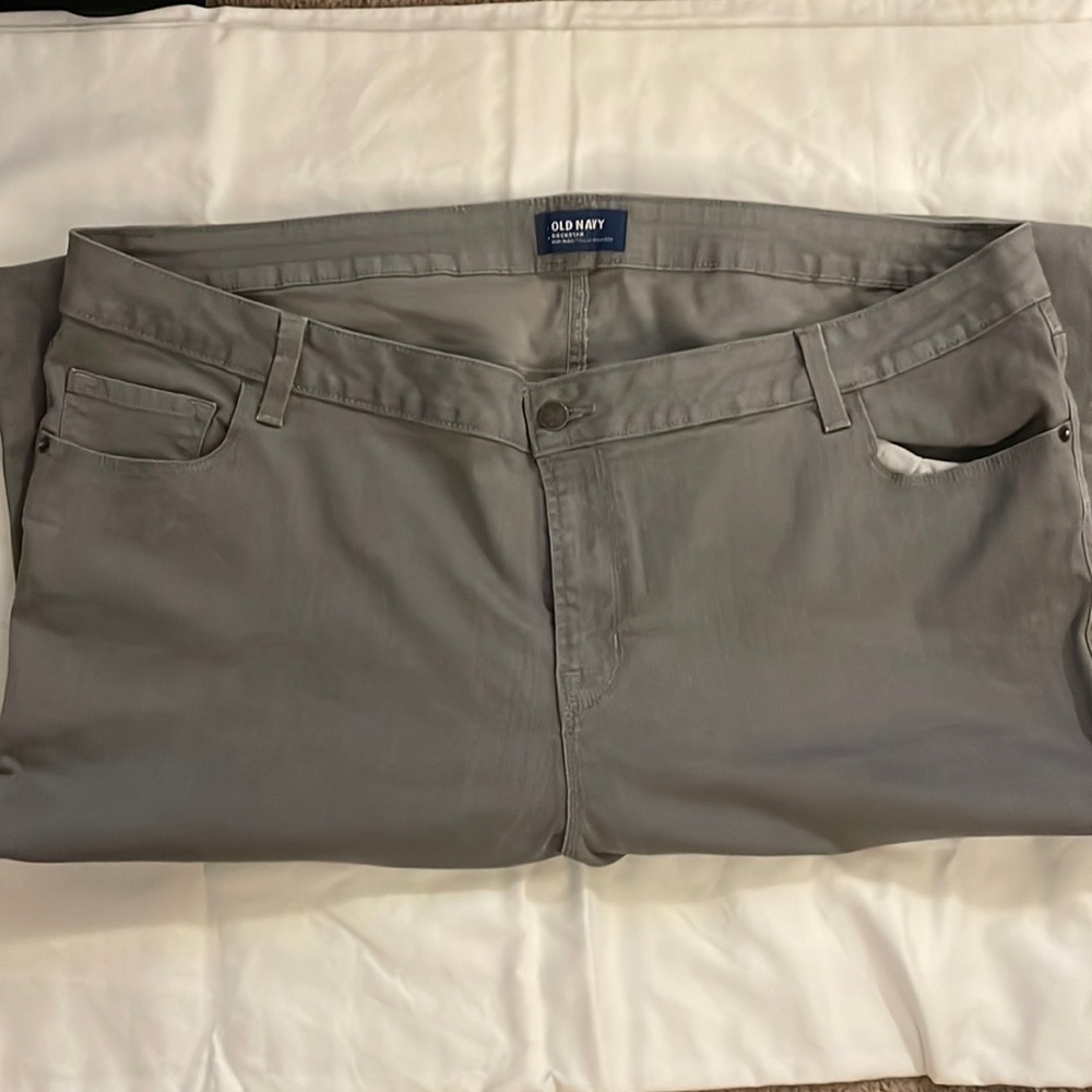 Coated Shimmer Skinny  Jeans (Plus)